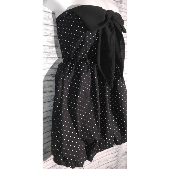 NEW Papaya Strapless Black Dress Medium - Picture 3 of 12